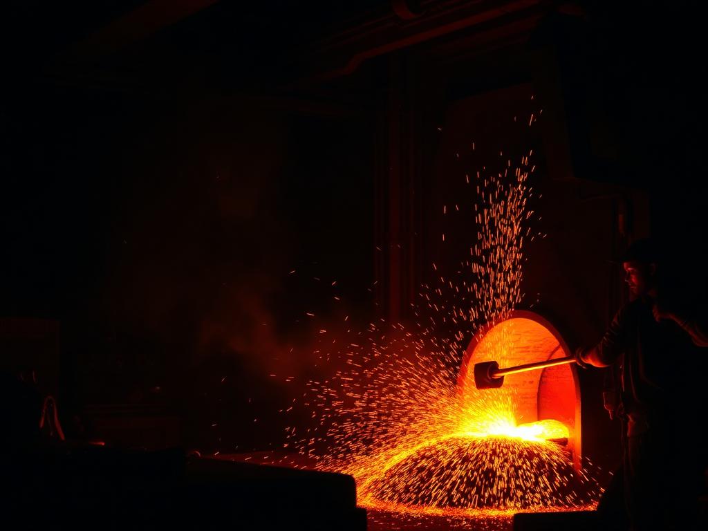 Fundición con metal fundido a alta temperatura